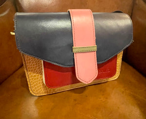 Leather crossover bag