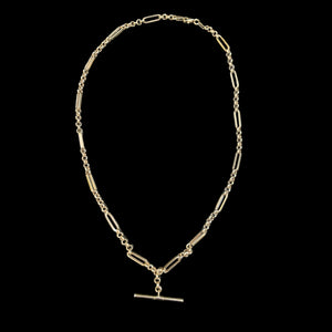 9ct gold Tbar necklace