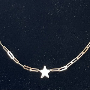 9ct gold star chain