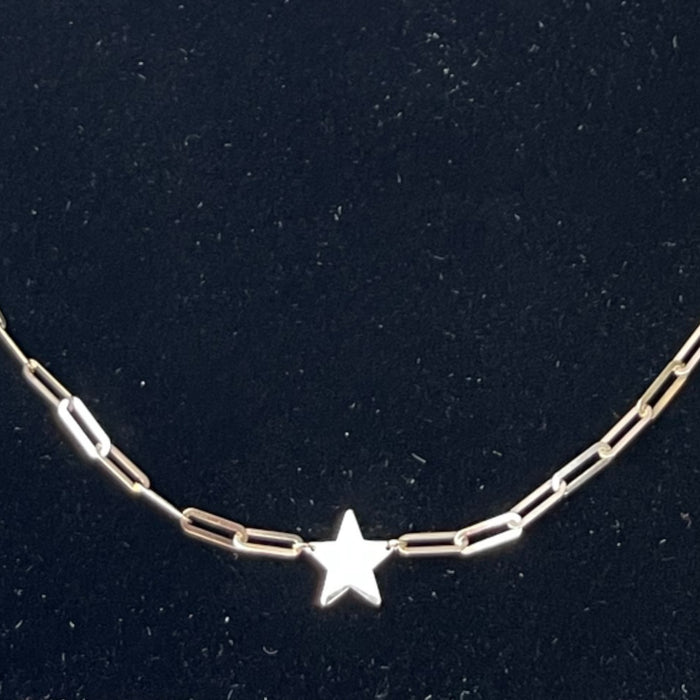 9ct gold star chain