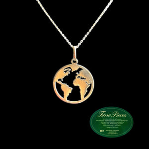 Map of the world pendant