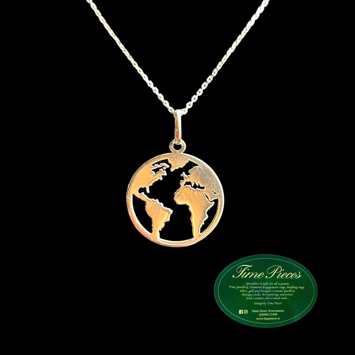 Map of the world pendant