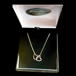 Double heart pendant