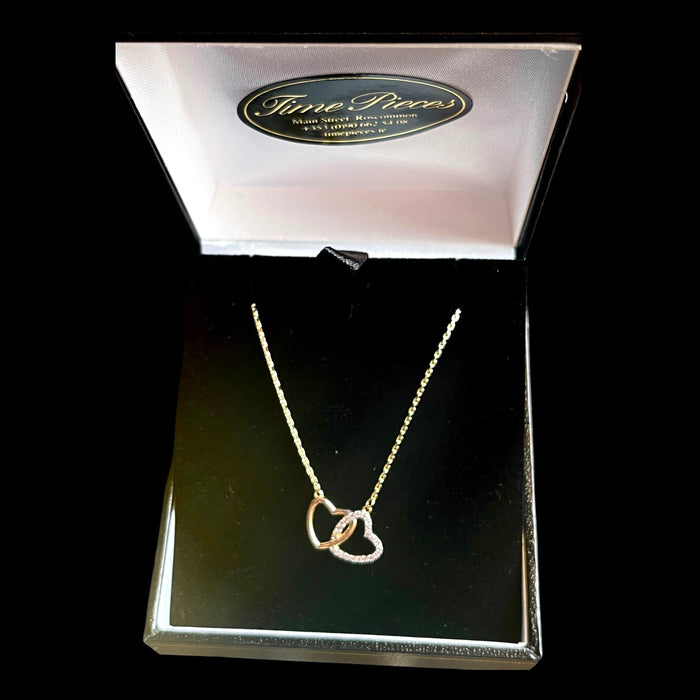 Double heart pendant
