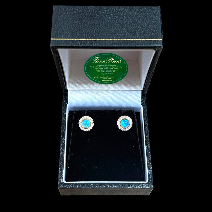 Opal earrings