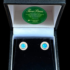 Opal earrings