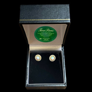9ct gold opal studs