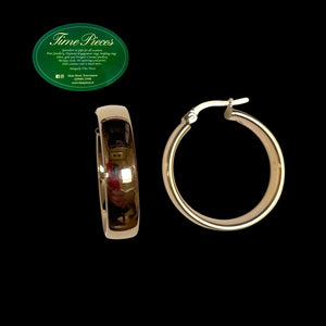 Gold hoop earrings