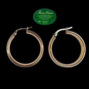 Gold hoop earrings
