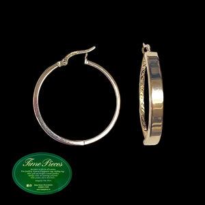 Gold hoop earrings