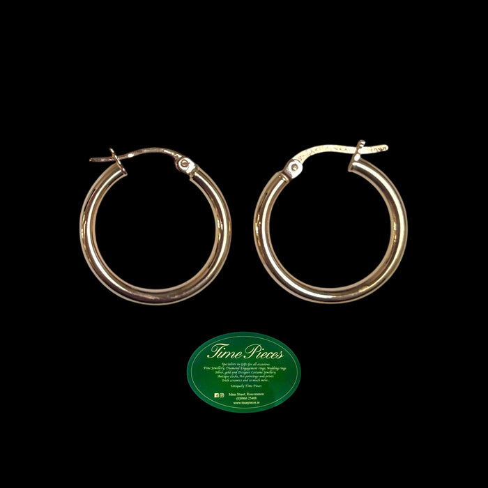 Gold hoop earrings