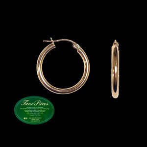 Gold hoop earrings