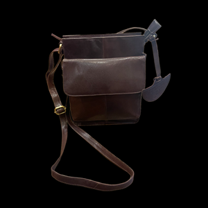 Leather crossover bag