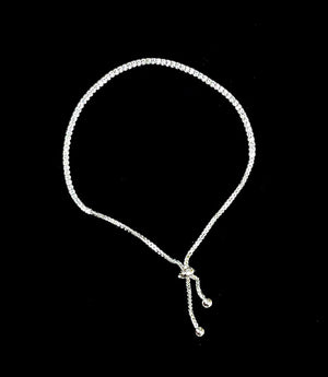 Silver tennis bracelet