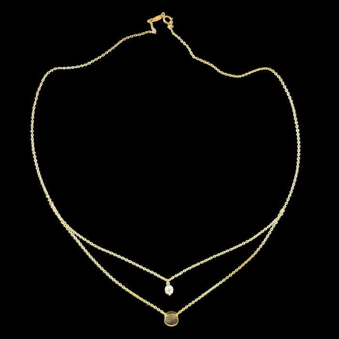 Gold double chain
