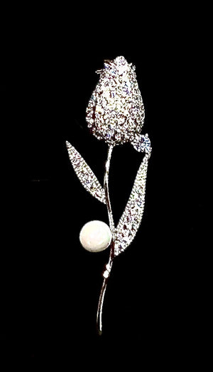 Diamonte Elegant  Brooch