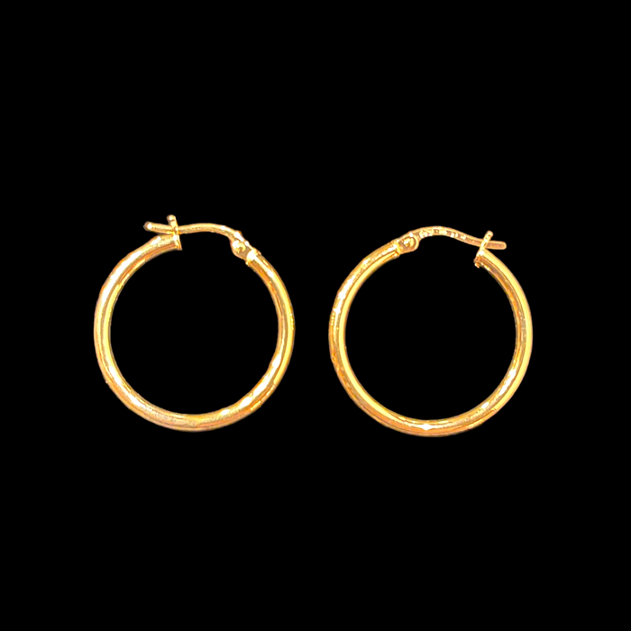 gold hoop earrings