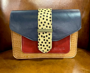 Leather crossover bag