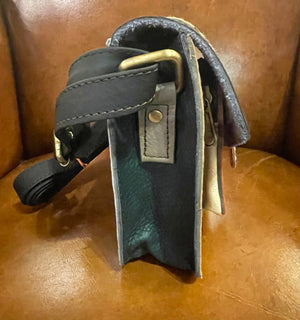 Leather crossover bag