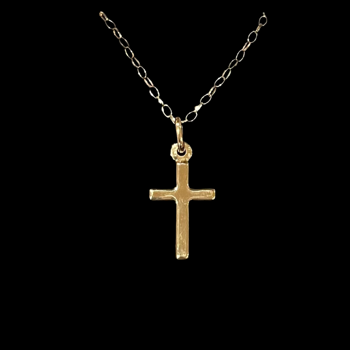 9ct gold cross and chain